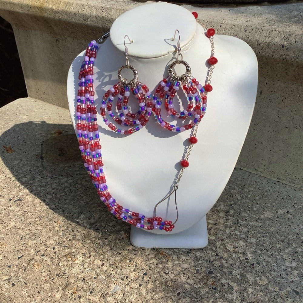 Handmade Necklace and earrings